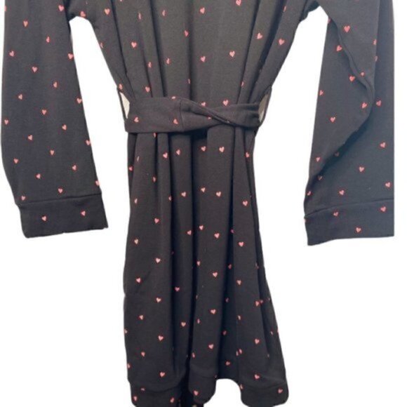 Revolve Plush Robe M NWT Scrunchie Set Heart Loungewear Sleep Bachelorette Vaca - Picture 14 of 15